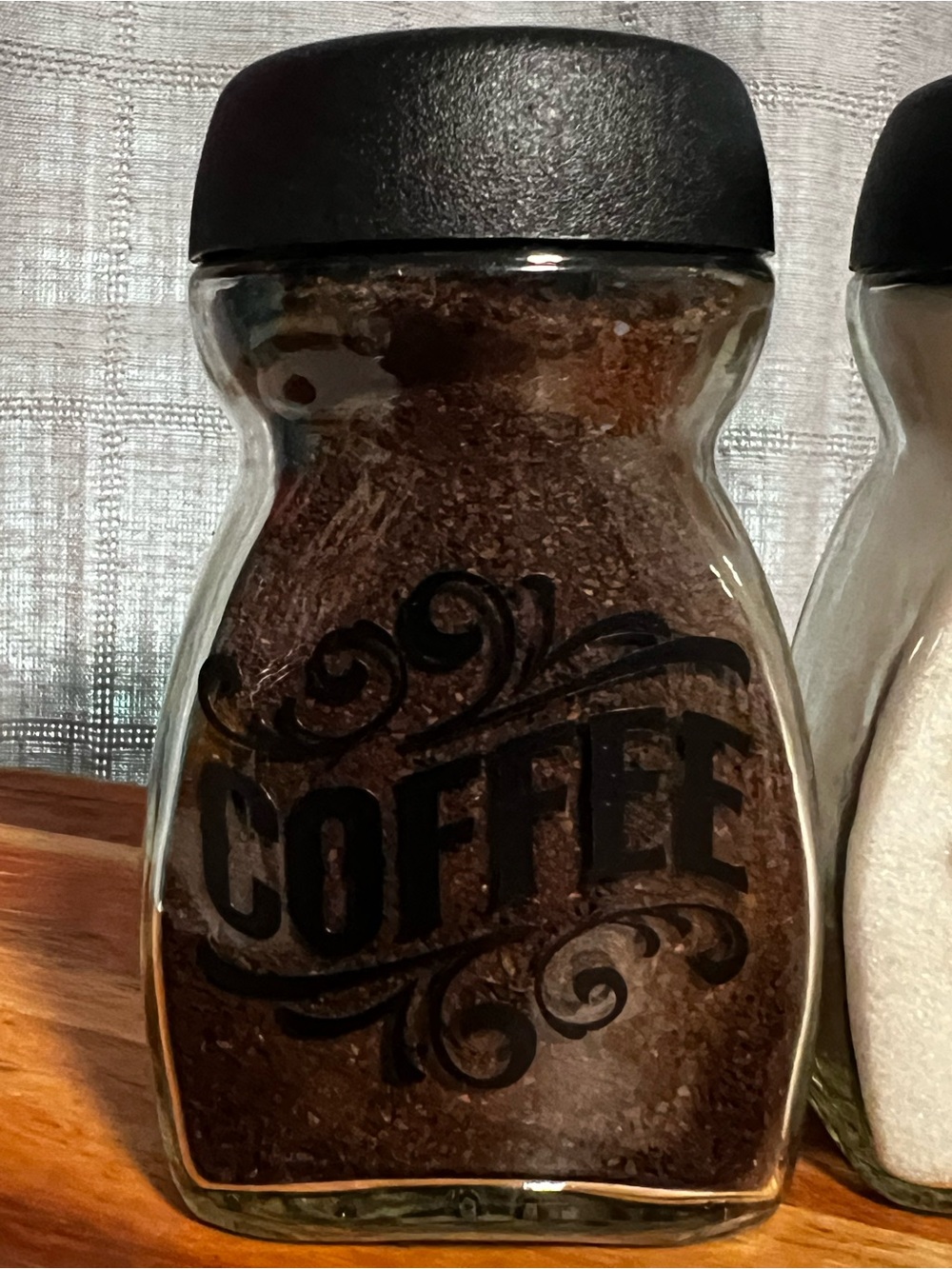 Upcycled Glass Pantry Jars – Recycled Nescafé Jars with Custom Labels” - Picture 7 of 8